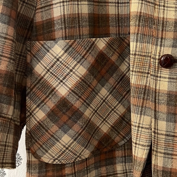 VTG Pendleton Plaid Wool Blazer/Sportcoat Size Medium - Picture 4 of 13